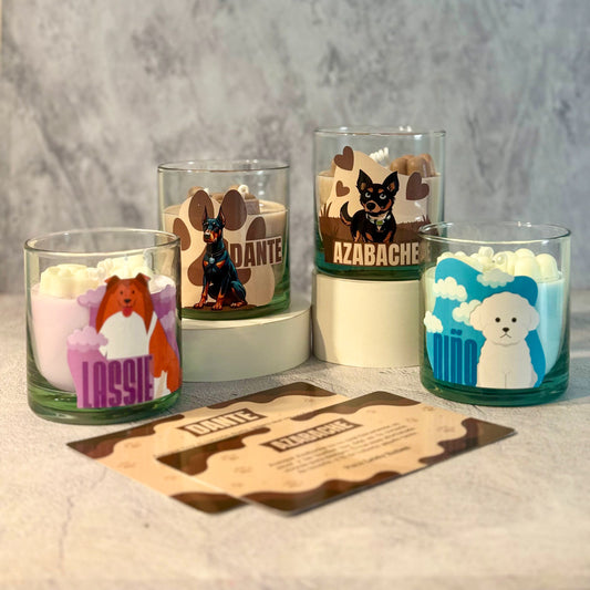 Vela para mascota personalizada