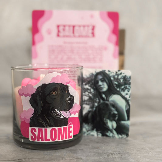 Vela para mascota personalizada