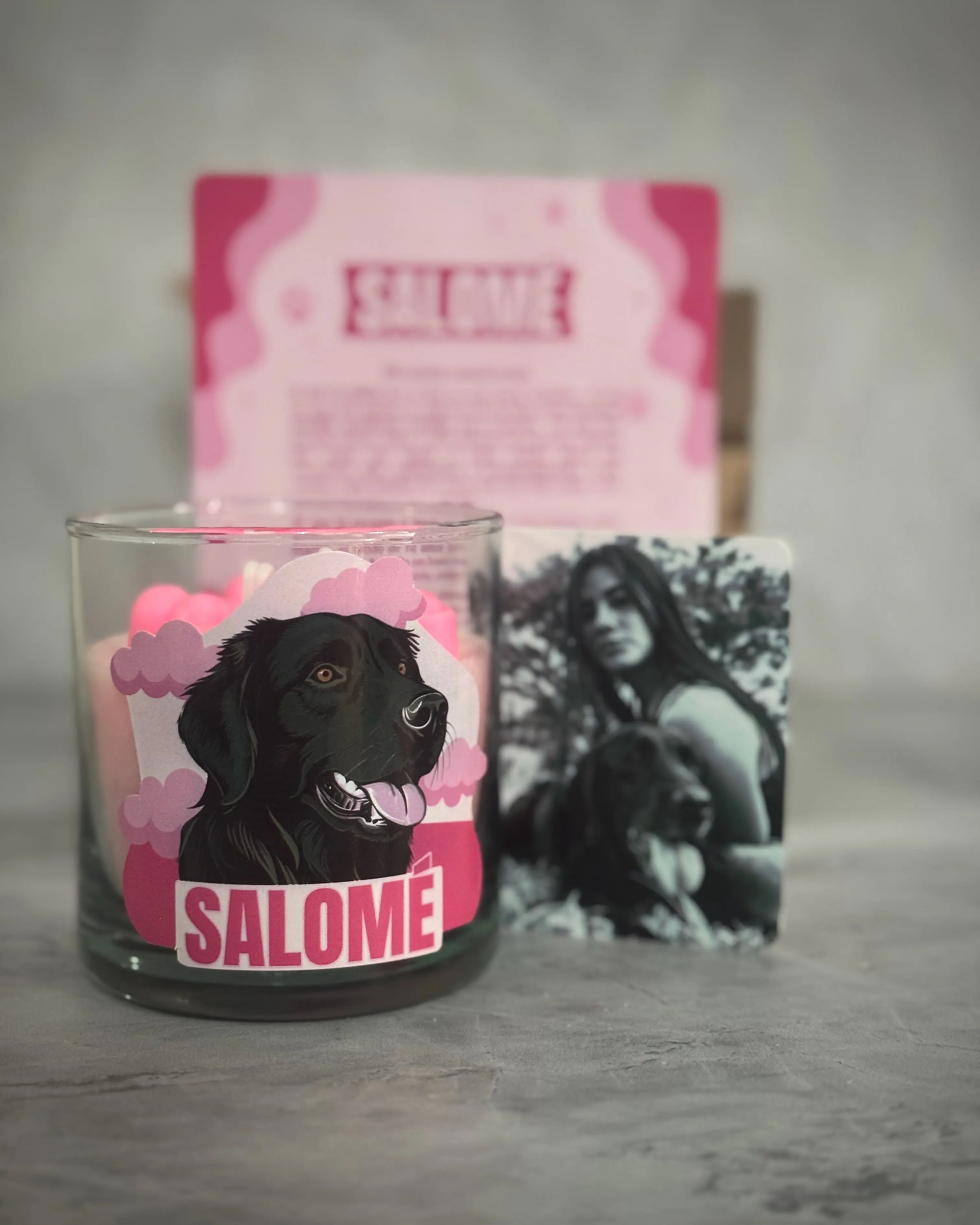 Vela para mascota personalizada