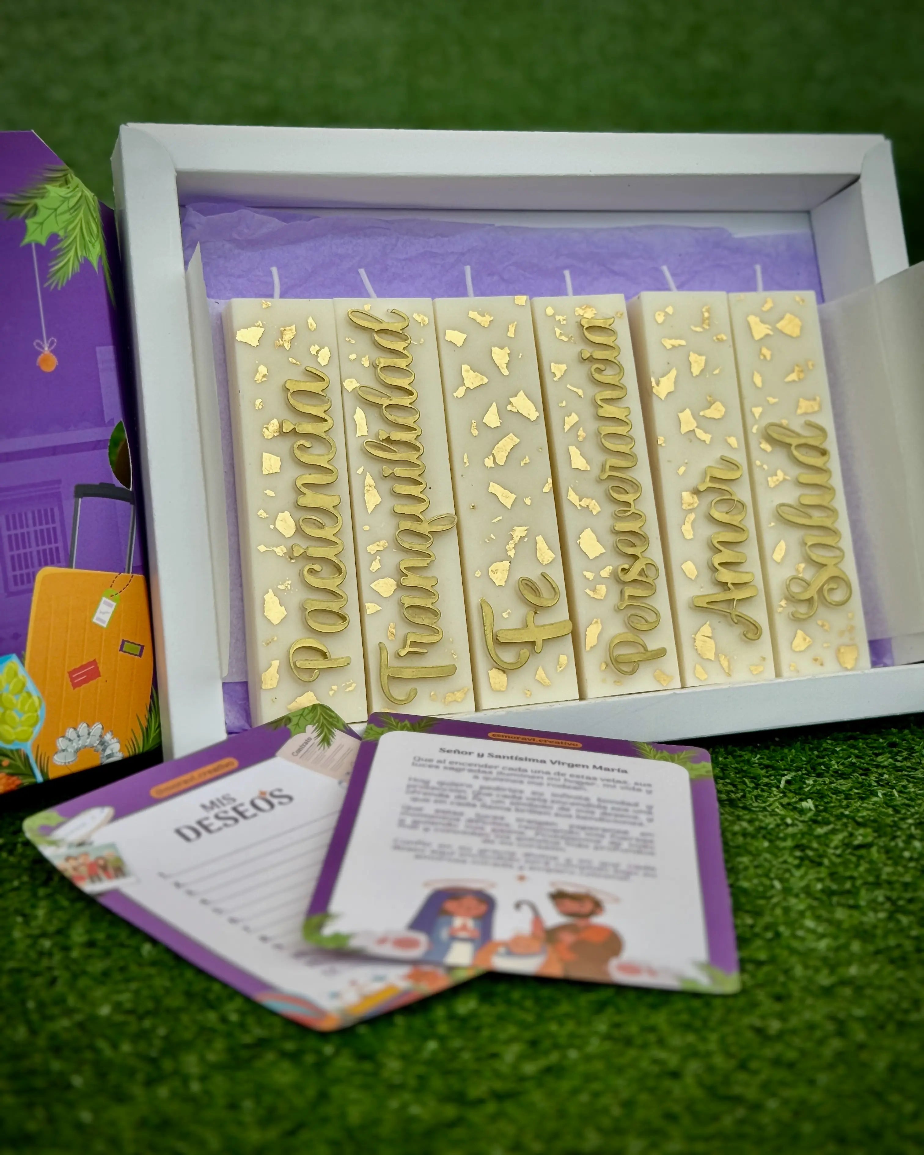 Kit de velas con deseos para el Año Nuevo
