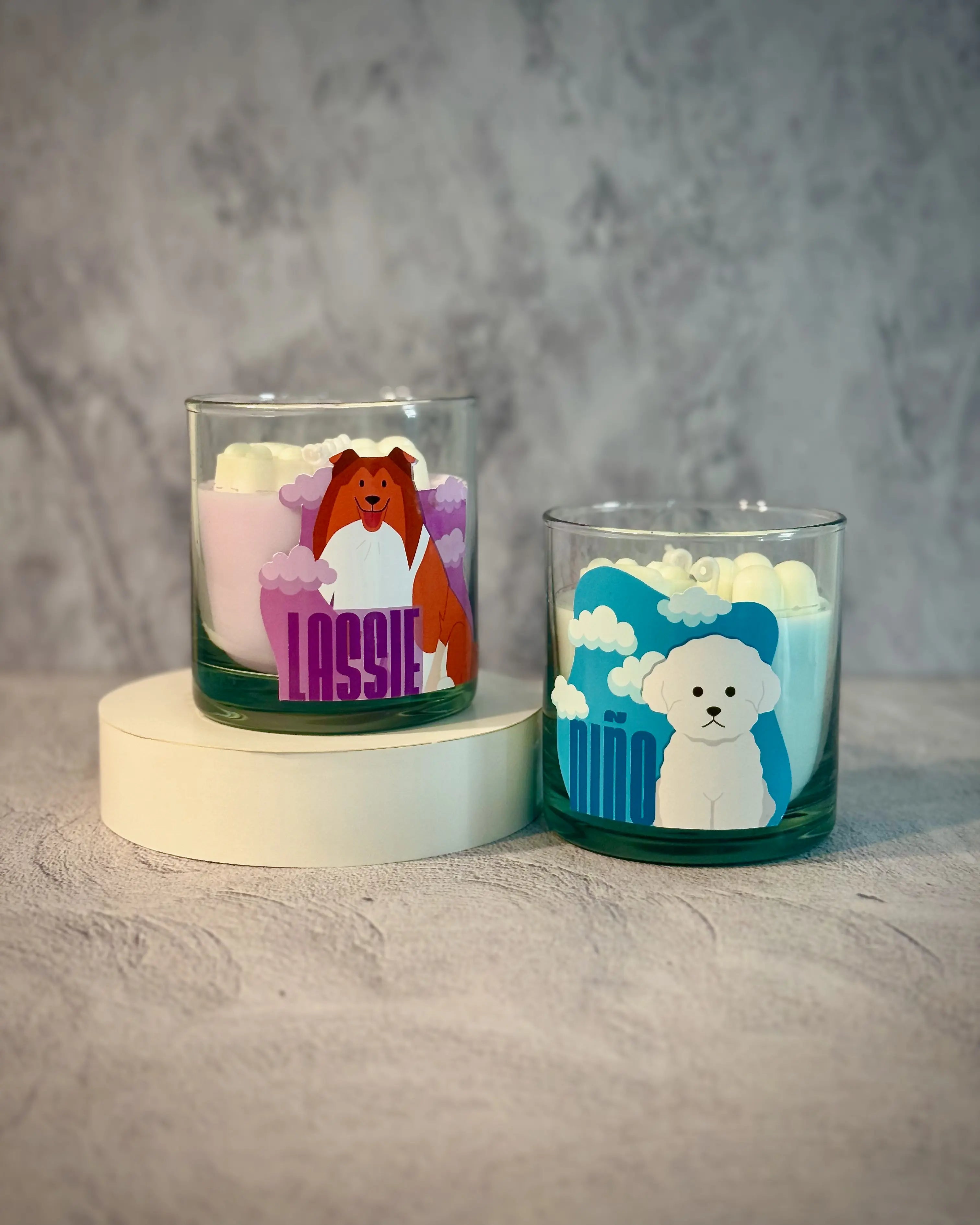 Vela para mascota personalizada